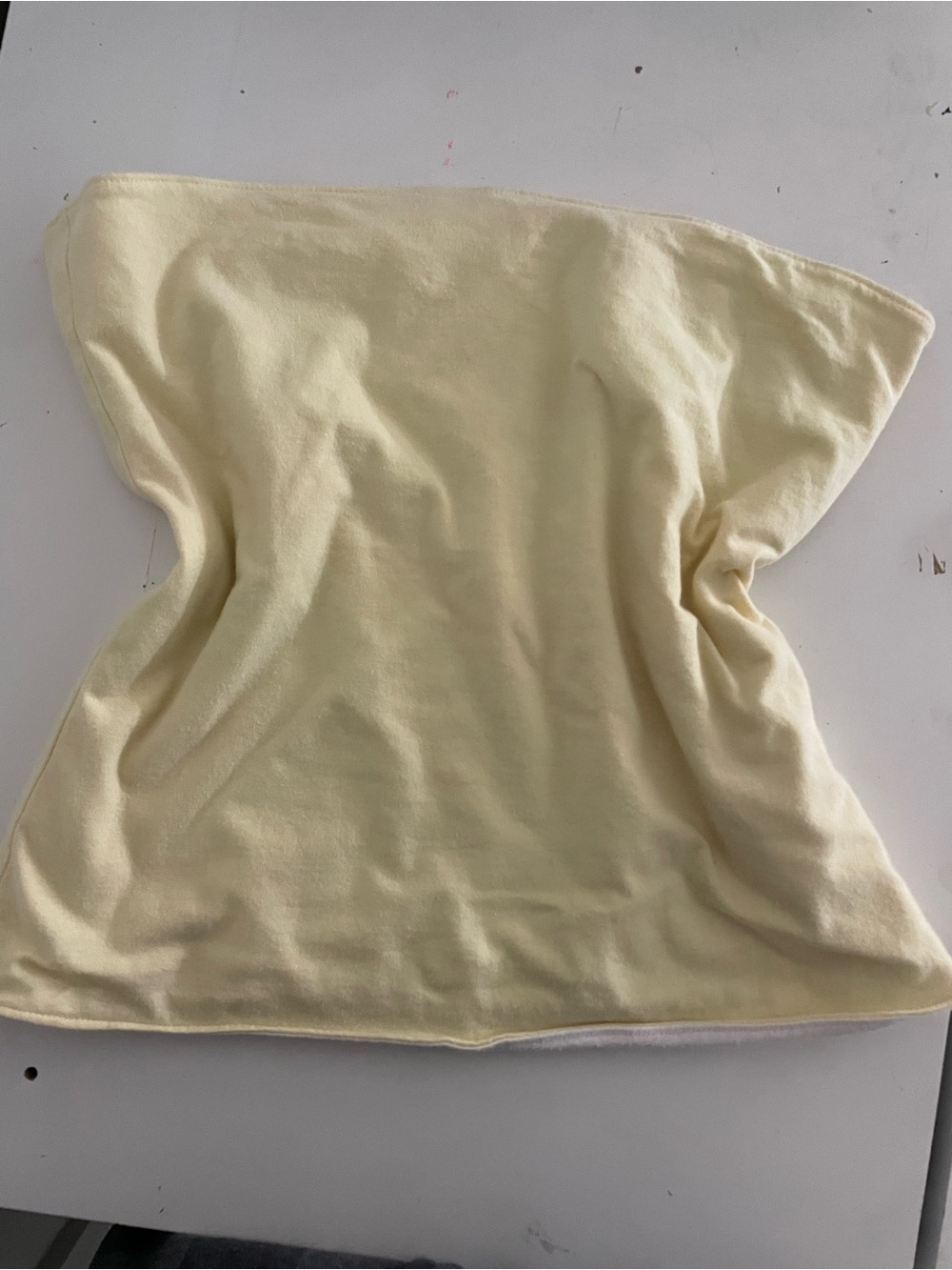 Hollister Pale Yellow Strapless Tube Camisole